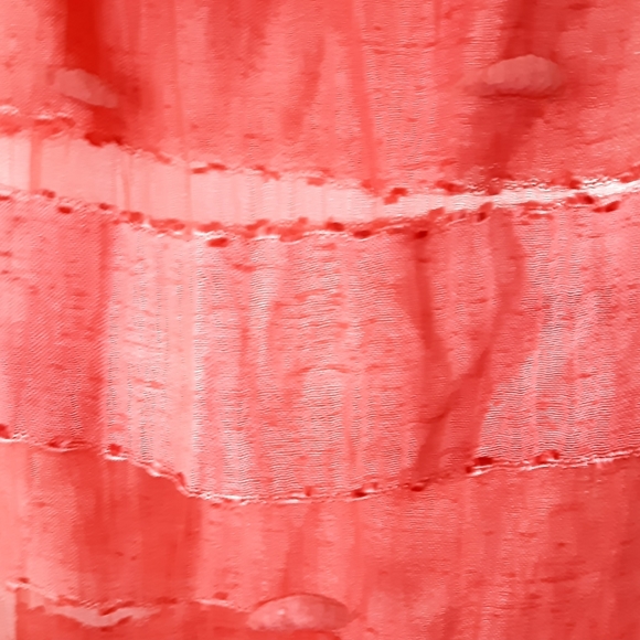 Red Long bohemian summer Scarf - Picture 5 of 5